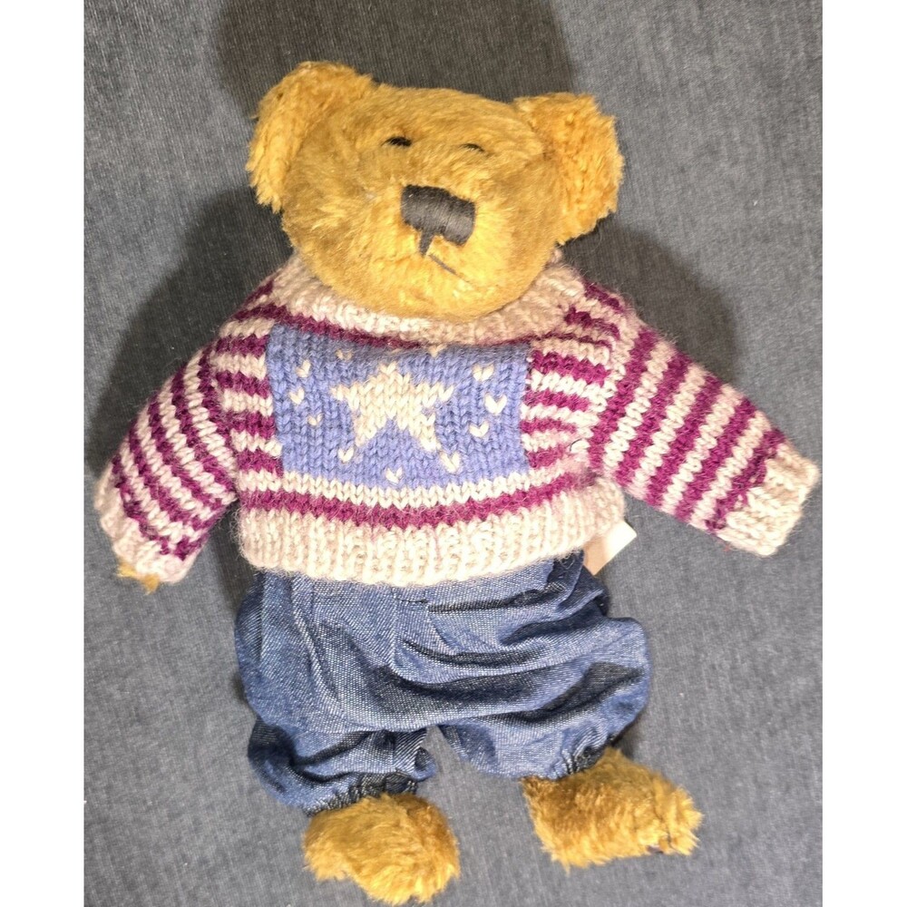 Boyds Bears Eddie Bean Bauer Bearwear Plush Bear 8in Sweater Pants 9119